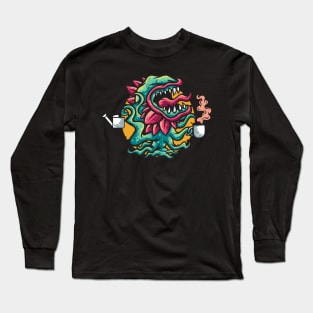 Venus flytrap plant coffee lover apparel Carnivorous plants Flycatcher Long Sleeve T-Shirt